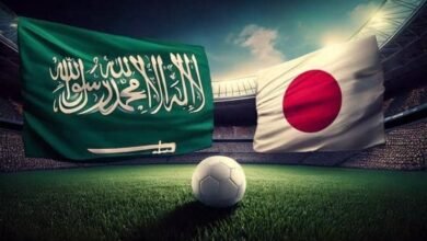 موعد مباراة السعودية واليابان