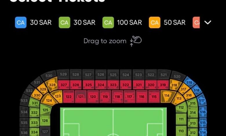 أسعار وخطوات حجز تذاكر مباراة الأهلي والاتحاد