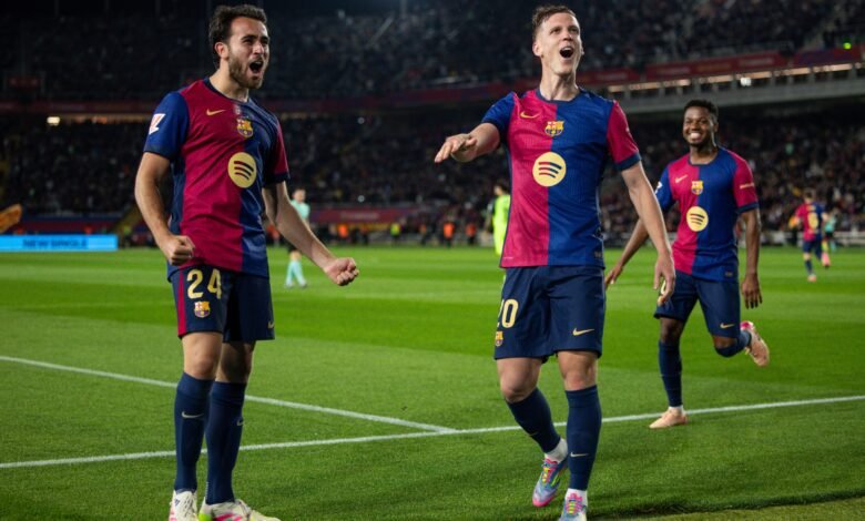 مباراة برشلونة ضد ريال مايوركا في الليجا الإسبانية 2025