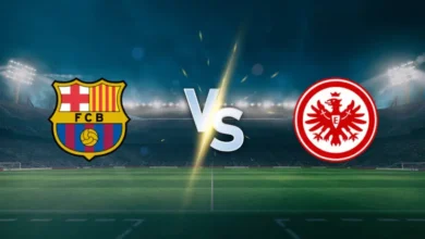 مباراة برشلونة واينتراخت فرانكفورت في دوري أبطال أوروبا
